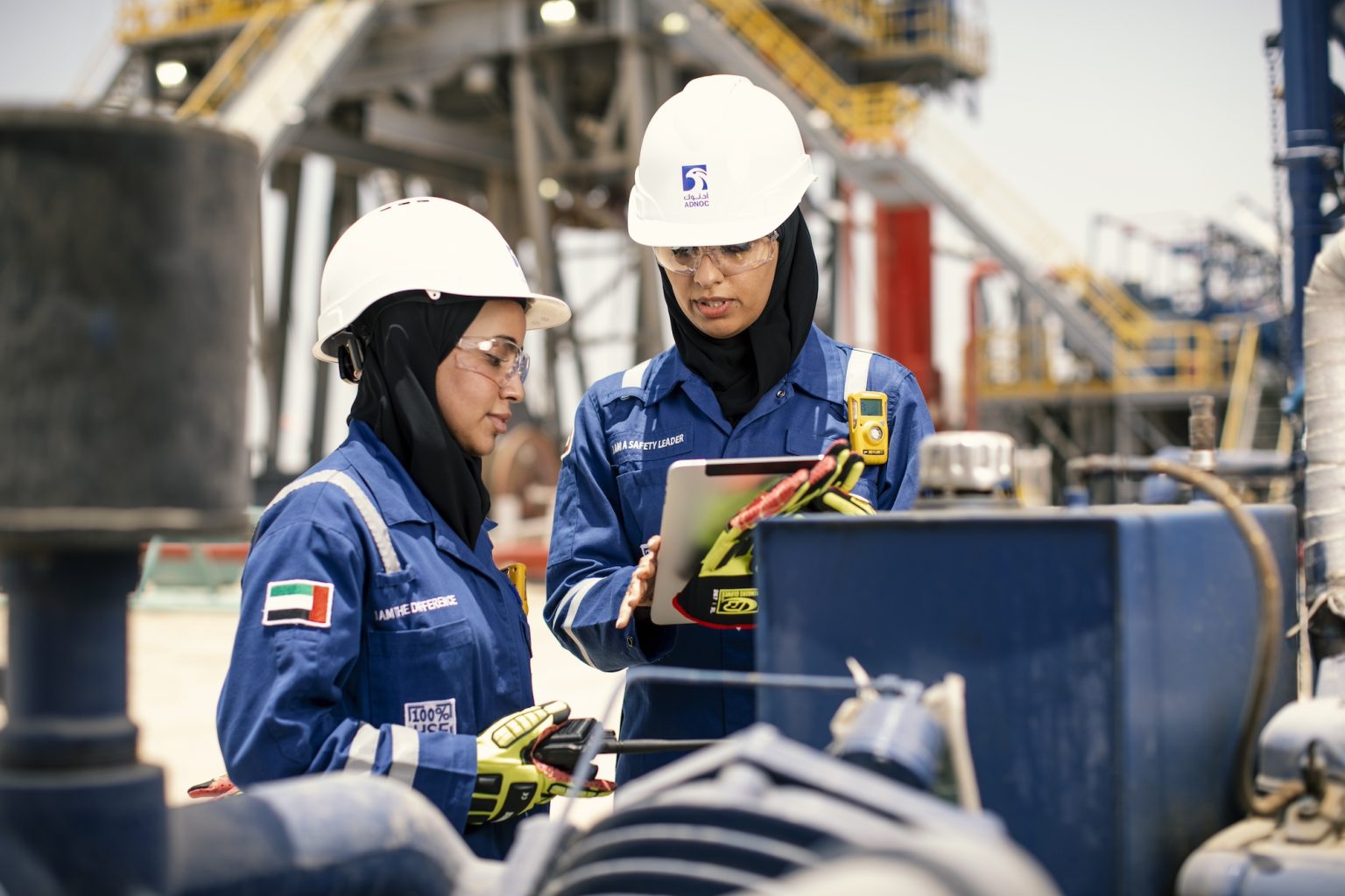 Women in Drilling for ADNOC at Exploration Well AD-182 in Al Bahyah, Abu Dhabi. Picture credit: Trevor Brown, Jr./ Trevor Brown Photography