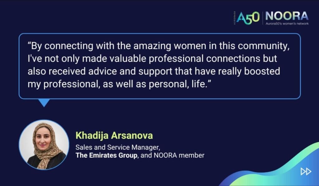 By connecting with the amazing women in this community, I’ve not only made valuable professional connections but also received advice and support that have really boosted my professional, as well as personal, life.